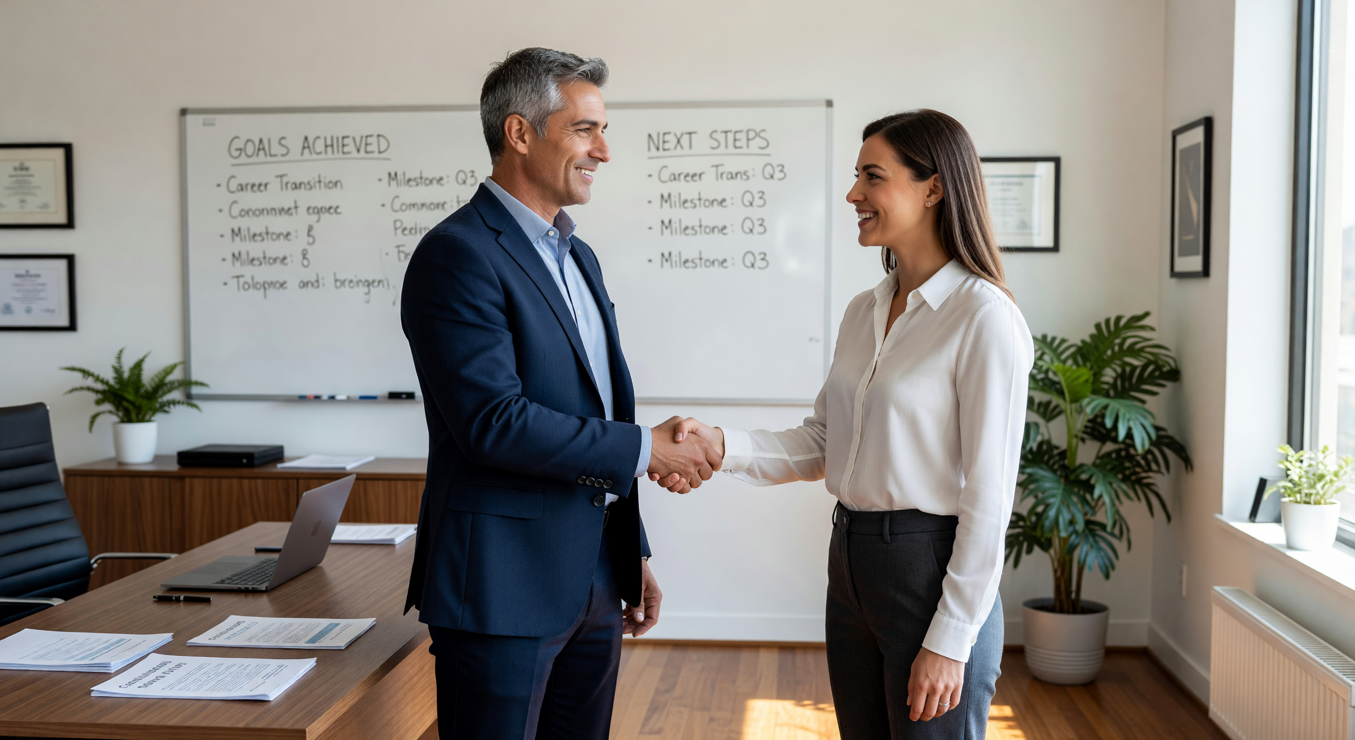 Client consultation handshake