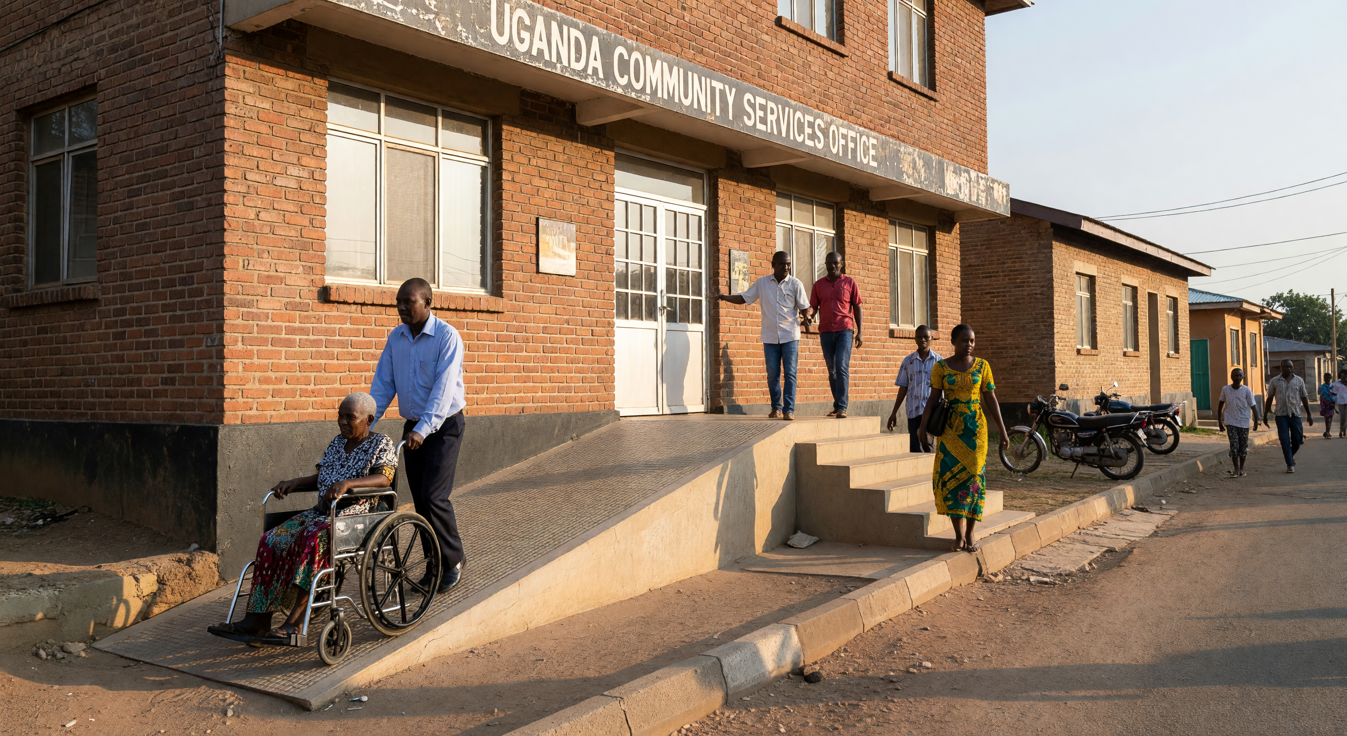 Local office street view — Kampala business district