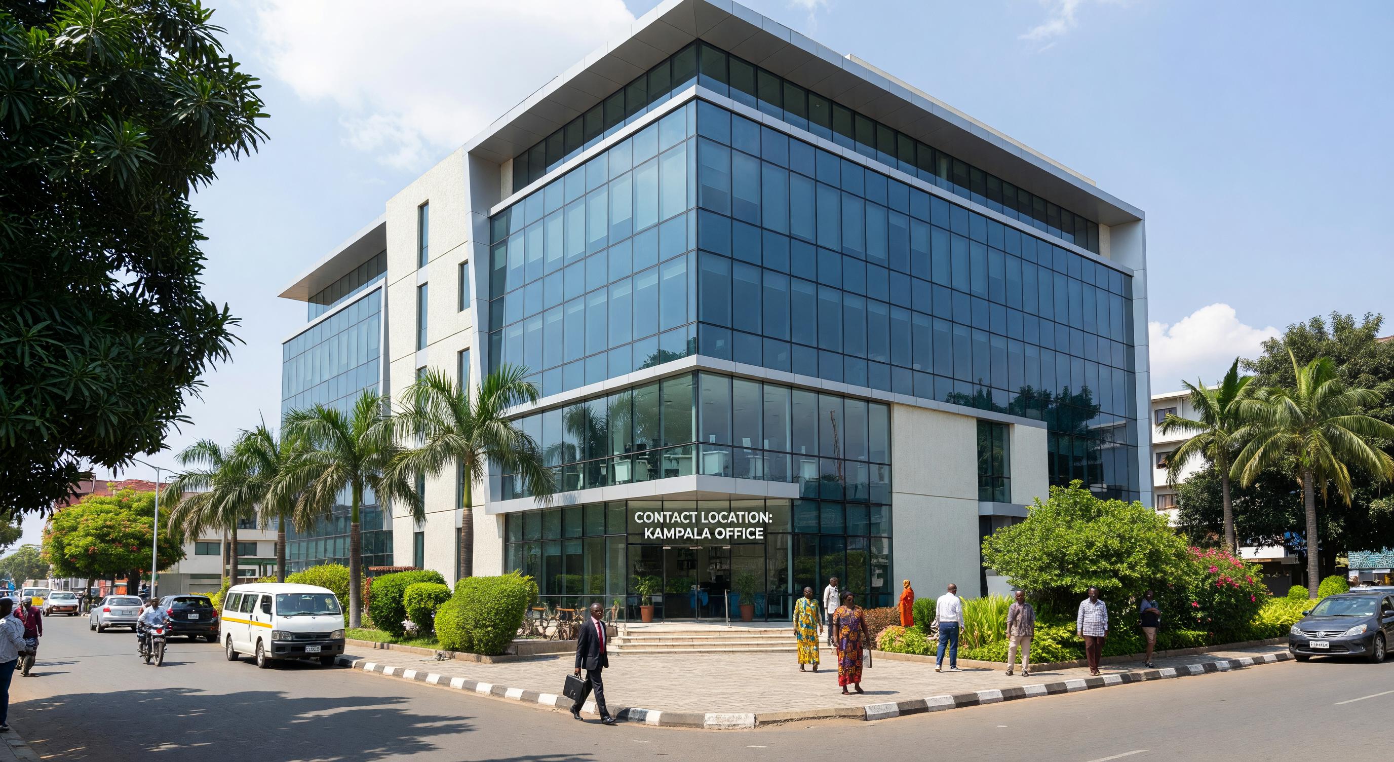 Elevate Uganda office building exterior in Kampala
